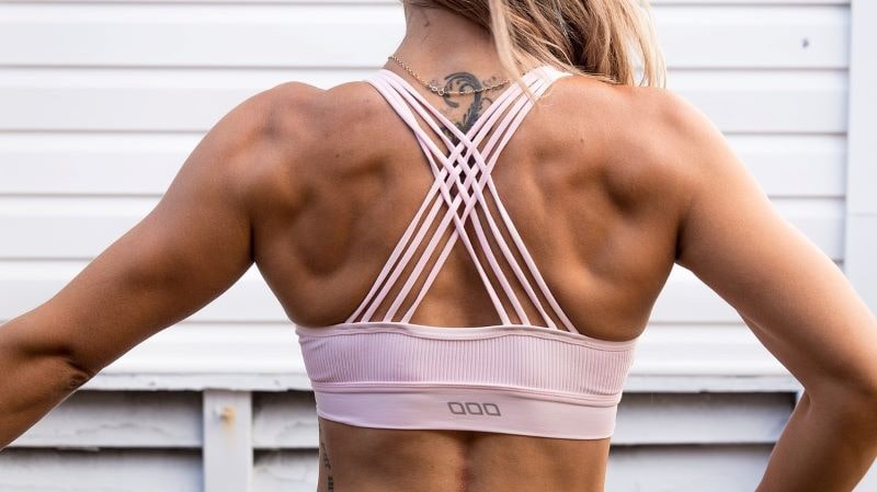 woman's fit back
